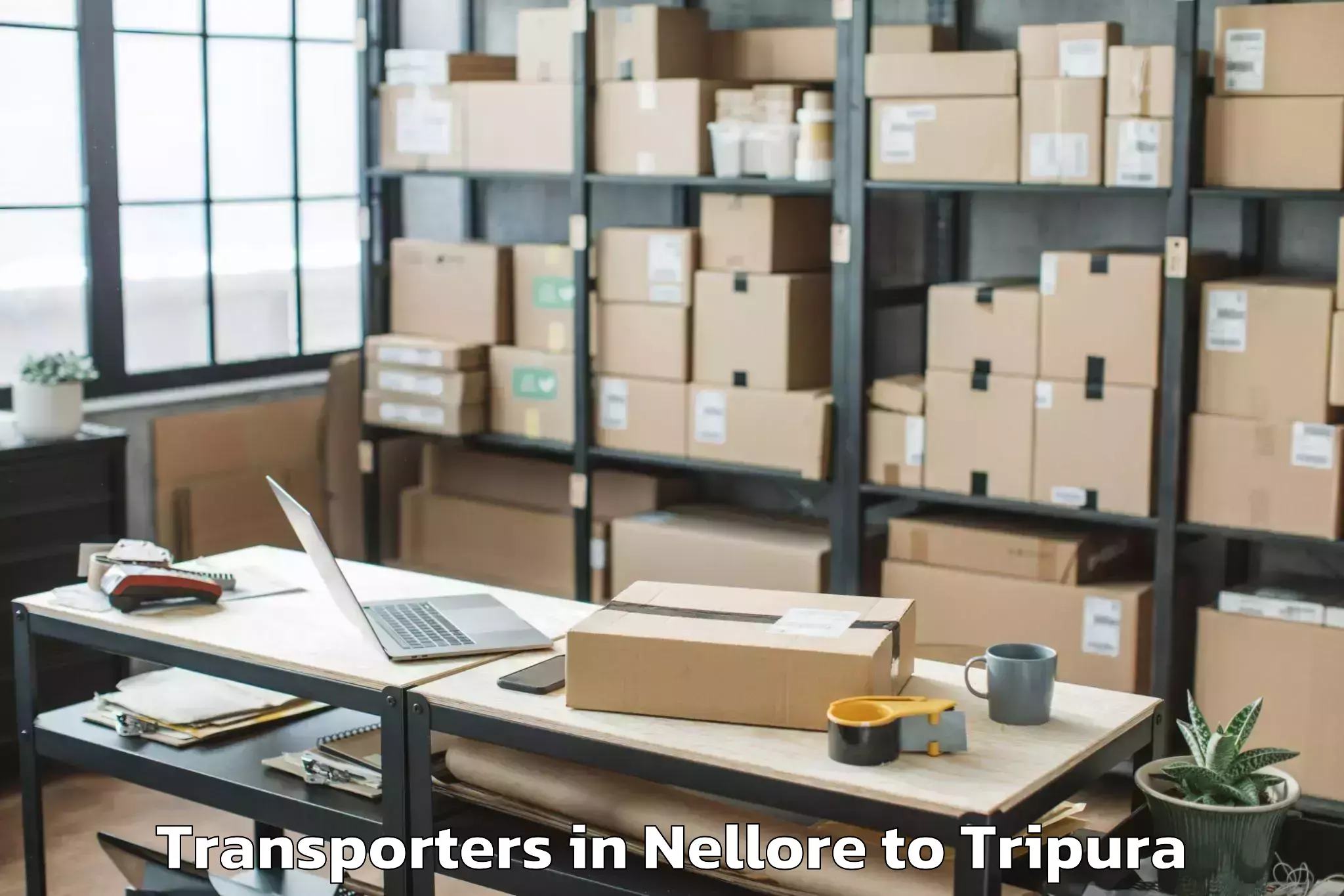 Book Nellore to Icfai University Tripura Agart Transporters Online